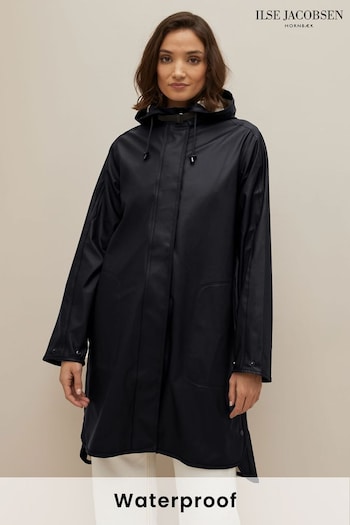 Ilse Jacobsen Loose Fit Waterproof A Shape Raincoat (B72434) | £151