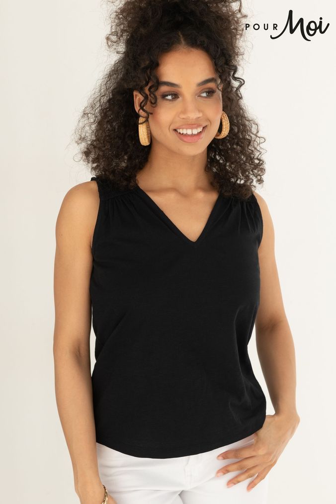 Women s Cotton Sleeveless Tops Next Official Site