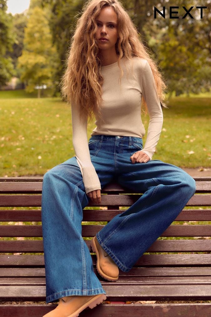 Wide leg jeans next top