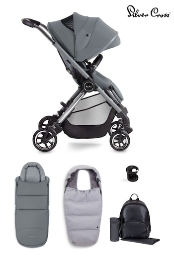 Silver Cross Grey Dune Newborn Pod and Accessories Bundle (B72554) | £1,150