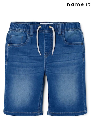 Name It Blue Jogger Denim Shorts (B72629) | £20