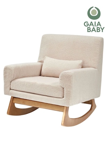 Gaia Baby Biscuit Nursing Rocking Chair with Footstool (B72712) | £530