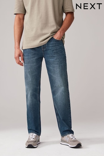 Blue Vintage Straight Fit 100% Cotton Authentic Jeans (B72958) | £20