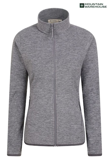 Mountain Warehouse Grey Womens Snowdon Melange Half-Zip Fleece (B72999) | £32