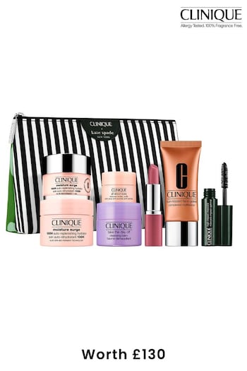 Clinique x Kate Spade New York Glow All Day 8-Piece Gift Set (Worth £130) (B73313) | £64