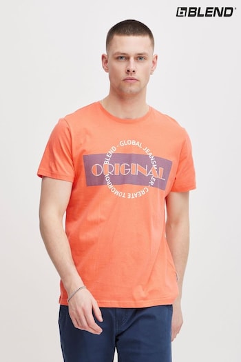 Blend Orange Original Printed Short Sleeve T-Shirt (B73503) | £12