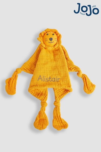 JoJo Maman Bébé Lion Muslin Personalised Comforter (B73516) | £18