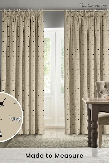 Sophie Allport Natural Purrfect Made to Measure Curtains (B73569) | £91