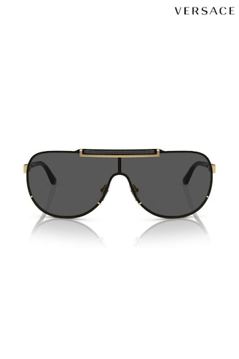 Versace Gold Ve2140 Pilot Sunglasses (B73660) | £195