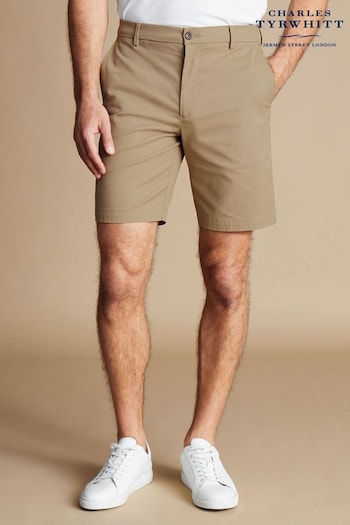 Charles Tyrwhitt Brown Cotton Shorts fit (B73971) | £50