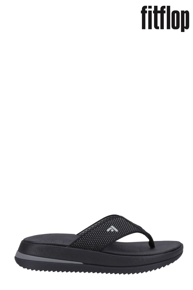 Next black flip flops store