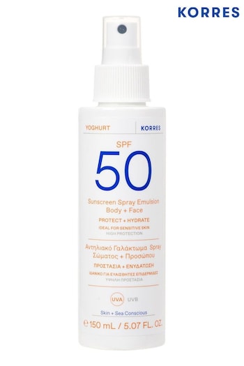 Korres Yoghurt Sunscreen Spray Emulsion Body + Face SPF 50 (B74084) | £28