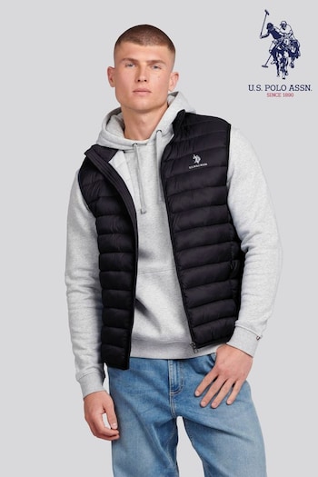 U.S. Laundered Polo Assn. Mens Bound Quilted Gilet (B74096) | £80