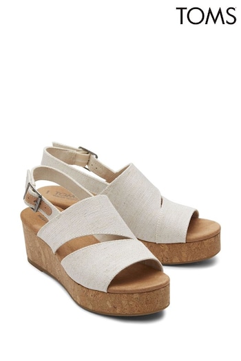 Toms Grey Claudine Wedges (B74114) | £80