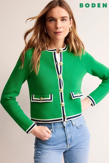 Boden Green Holly Knitted Cardigan (B74115) | £120