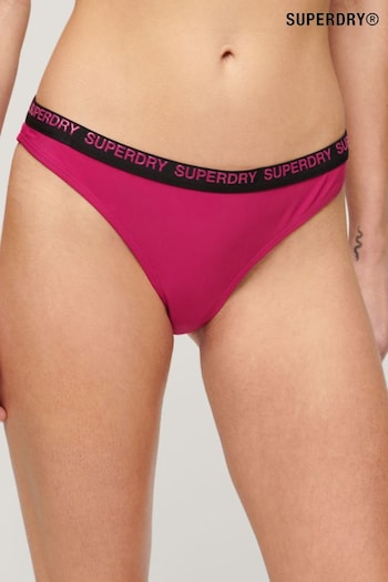 SUPERDRY Pink SUPERDRY Elastic Cheeky Bikini Briefs (B74128) | £30