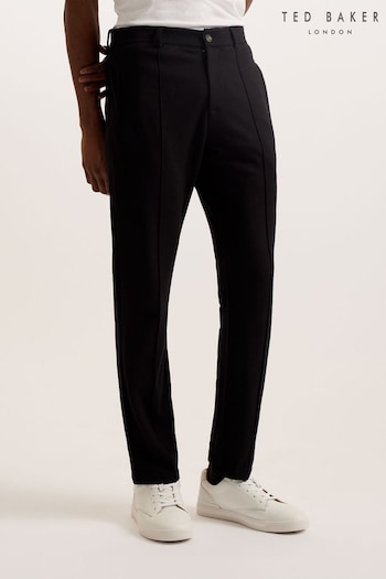 Ted Baker Black Slim Fit Vitron Jersey Trousers (B74130) | £95
