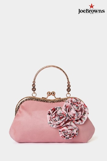 Joe Browns Pink Floral Corsage Vintage Frame Clutch Bag (B74187) | £45