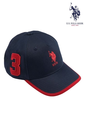 U.S. Polo clair Assn. Mens Player 3 Baseball Cap (B74290) | £25