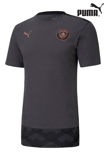 Puma Grey Manchester City Casual T-Shirt (B74294) | £32