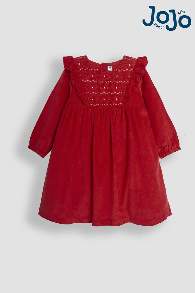 Plain red dress for girl sales