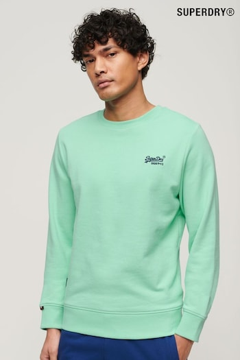 Superdry Green Essential Logo Crew Sweatshirt (B74351) | £50