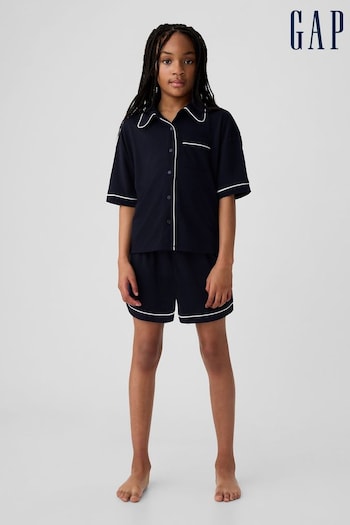 Gap Navy French Terry Pyjama Short Set (3-13yrs) (B74357) | £25