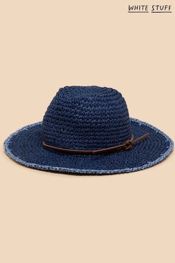White Stuff Blue Summer Fedora Hat (B74366) | £25