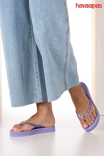 Havaianas Slim Purple Flatform Sandals (B74453) | £32