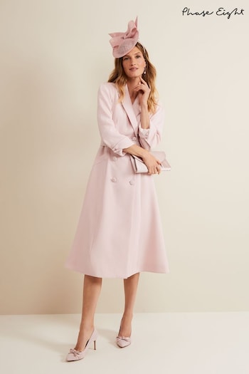 Phase Eight Pink Elnata Tux Midi Dress (B74543) | £229