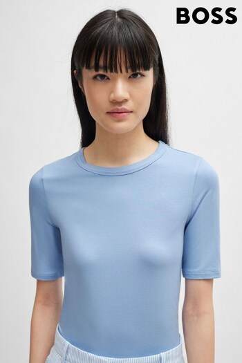 BOSS Blue Slim-Fit T-Shirt in a Stretch-Modal Blend (B74610) | £79