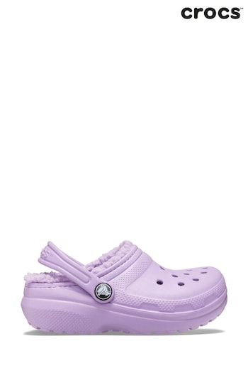 Crocs Purple Toddler Classic Lined Clogs (B75449) | £40