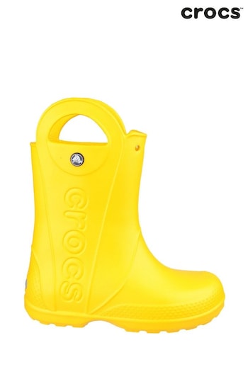 Crocs Yellow Handle It Rain Boots (B75458) | £30