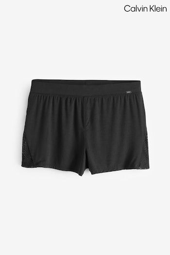 Calvin Klein Single Tab Sleep Black Shorts (B75593) | £55