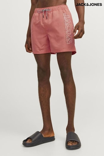 JACK & JONES Pink Logo Swim Shorts shirt (B75675) | £20 - £25