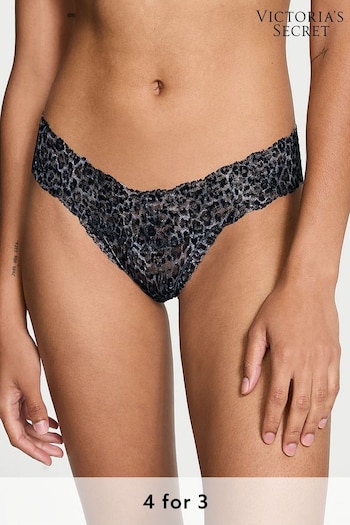 Victoria's Secret Tornado Grey Leopard Thong Knickers (B75708) | £9