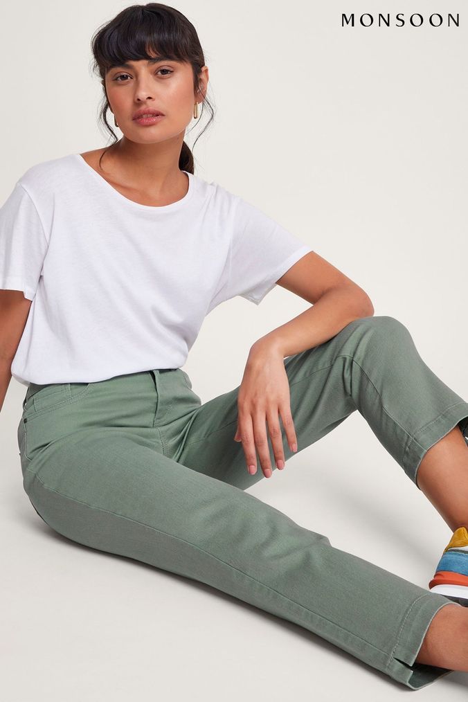 Dark green hot sale mom jeans