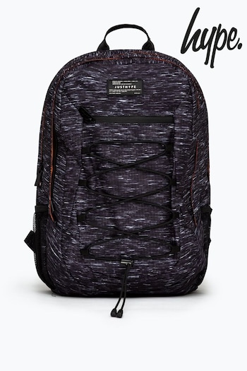 Hype. Space Dye Marl Maxi Black Backpack (B75966) | £50