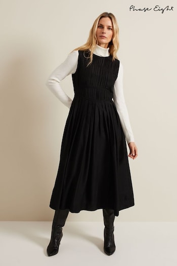 Phase Eight Nala Bodice Black Mini Dress (B75973) | £129
