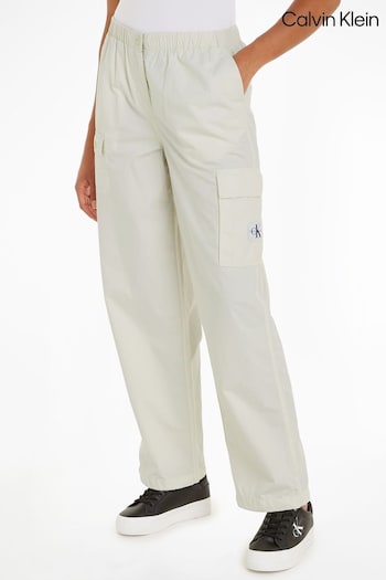 Calvin Klein Blanc Logo Cargo Trousers (B75974) | £90