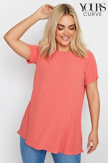 Yours Curve Red Ribbed Swing Top (B76113) | £20