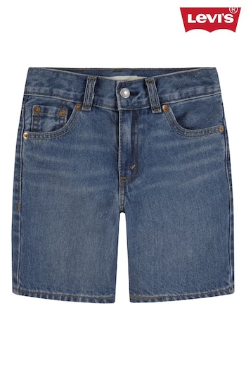 Levi's Blue Relaxed Fit Skater Shorts (B76146) | £40 - £45