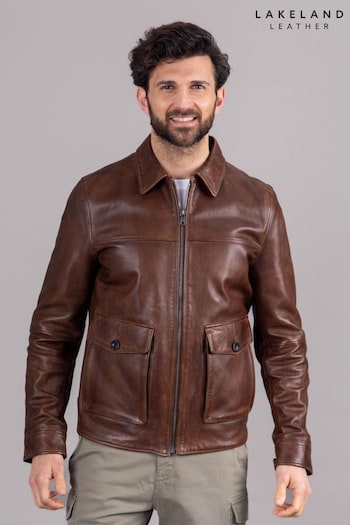 Lakeland Leather Hesket Leather Brown Jacket (B76415) | £239