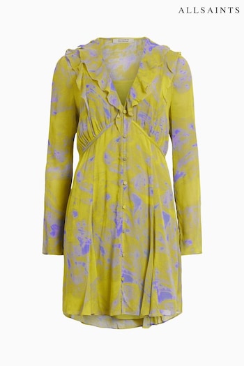 AllSaints Green Lini Inspiral Dress (B76480) | £179