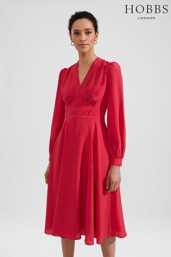 Hobbs Pink Adrianna Dress (B76494) | £199