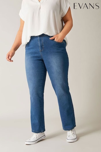 Evans Blue Straight Jeans (B76565) | £36