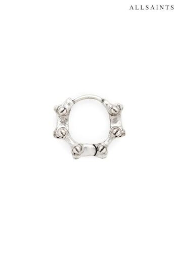 AllSaints Silver Tone Mens Stone Bolt Cuff Earring (B76801) | £25