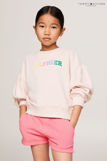 Tommy Hilfiger Pink Monotype Sweatshirt (B76946) | £45 - £55