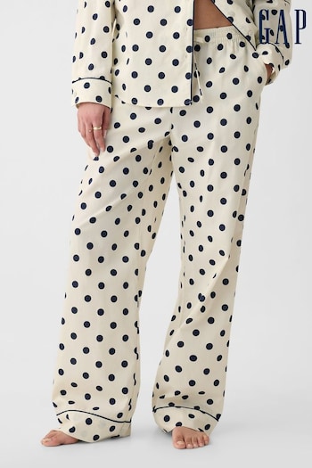 Gap Black Dot Poplin Pyjama Bottoms (B77138) | £30