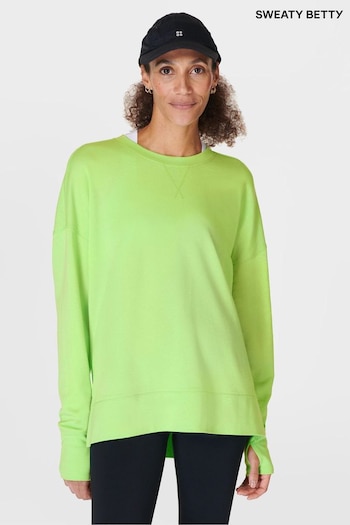 Sweaty Betty Zest Green After Class Longline Sweatshirt (B77144) | £50